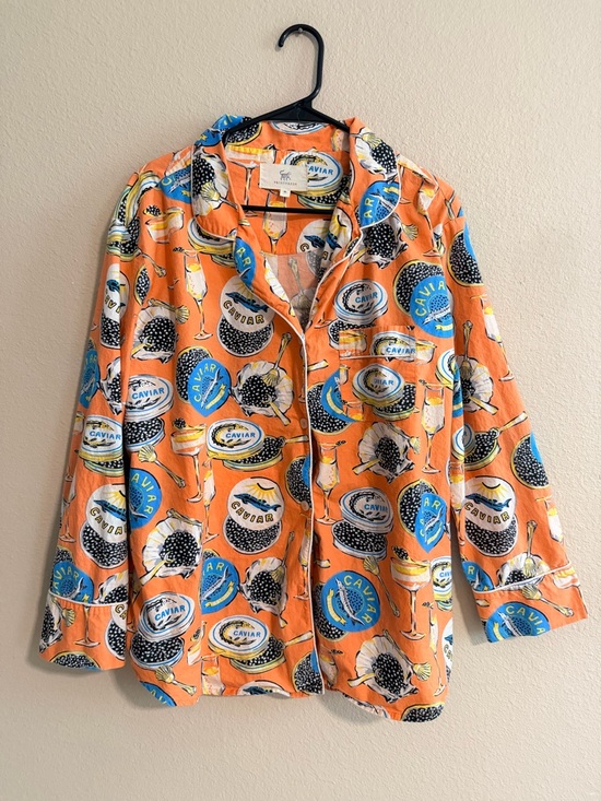 Printfresh Long PJ Set in Champagne and Caviar - Picture 2 of 16